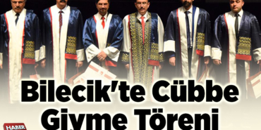 Bilecik'te cübbe giyme töreni