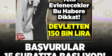 Evlenen gençlere kredi müjdesi