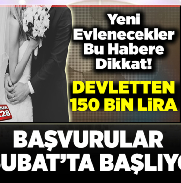 Evlenen gençlere kredi müjdesi