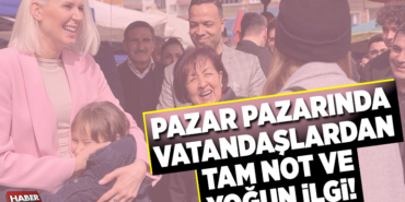 PAZAR PAZARINDA VATANDAŞLARDAN TAM NOT VE YOĞUN İLGİ!