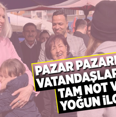 PAZAR PAZARINDA VATANDAŞLARDAN TAM NOT VE YOĞUN İLGİ!