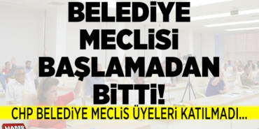 belediye meclisi başlamadan bitti