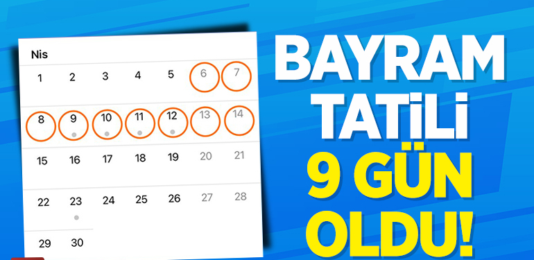 Cumhurbaşkanı Erdoğan açıkladı: Bayram tatili 9 gün oldu!