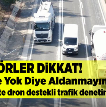 Bilecik'te emniyet ekipleri dronla trafik denetimi yaptı