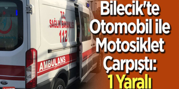Otomobil ile motosiklet çarpıştı, kazada 1 kişi yaralandı