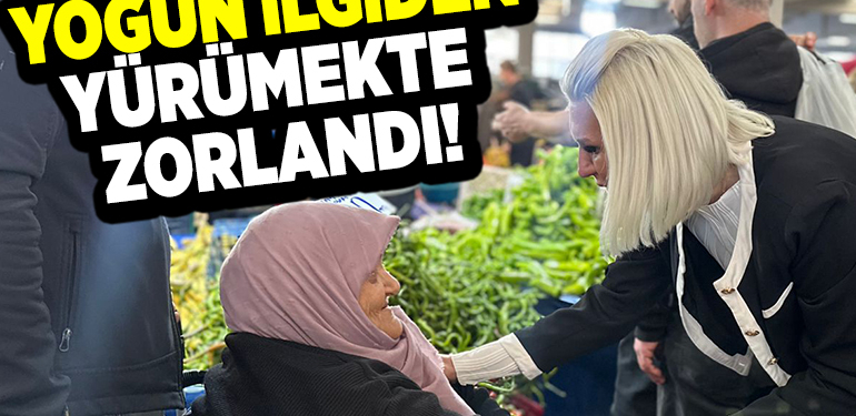 YOĞUN İLGİDEN YÜRÜMEKTE ZORLANDI!