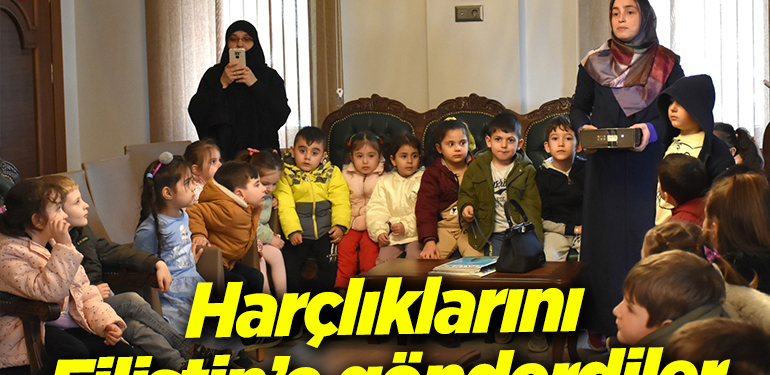 Minik Öğrenciler Harçlıklarını Filistin’e gönderdiler
