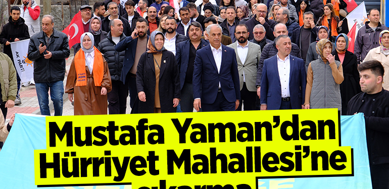 Mustafa Yaman, Hürriyet Mahallesi sakinleriyle buluştu