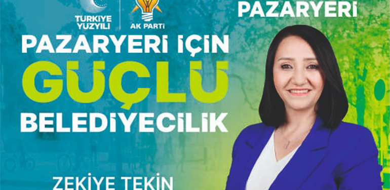 AK Parti Pazaryeri Belediye Başkan Adayı Zekiye Tekin