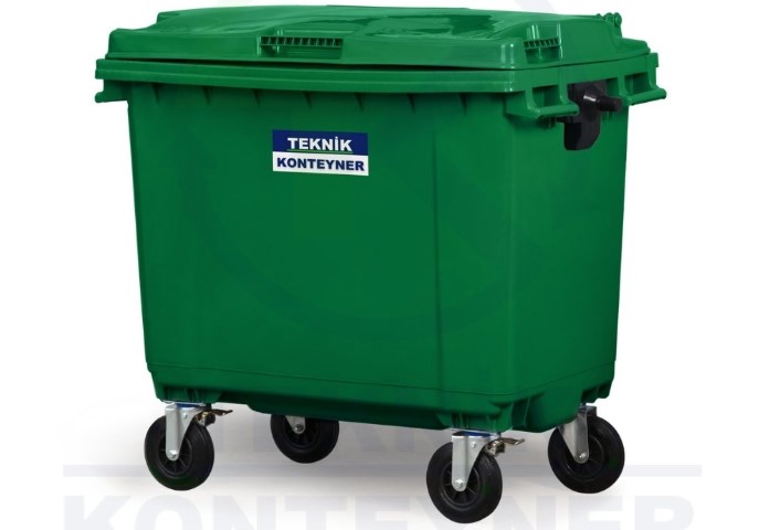 660 litre plastik çöp konteyneri (2)