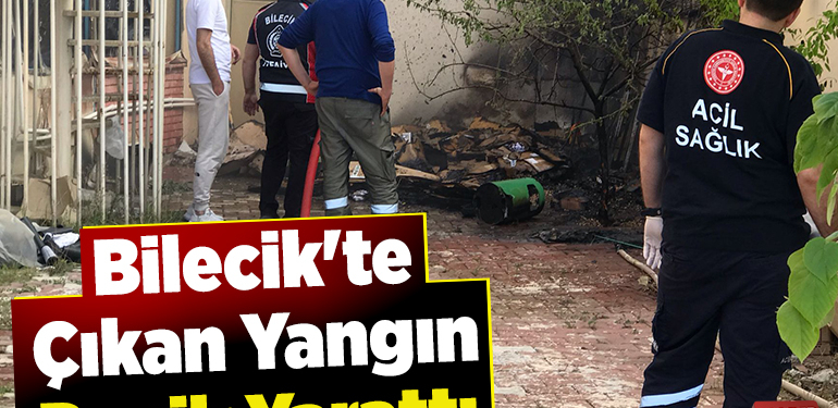 Bilecik’te Çıkan Yangın Panik Yarattı