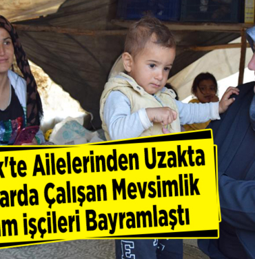 Bilecik'te ailelerinden uzakta seralarda çalışan mevsimlik tarım işçileri bayramlaştı