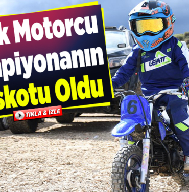 Minik motorcu Şampiyonanın maskotu oldu