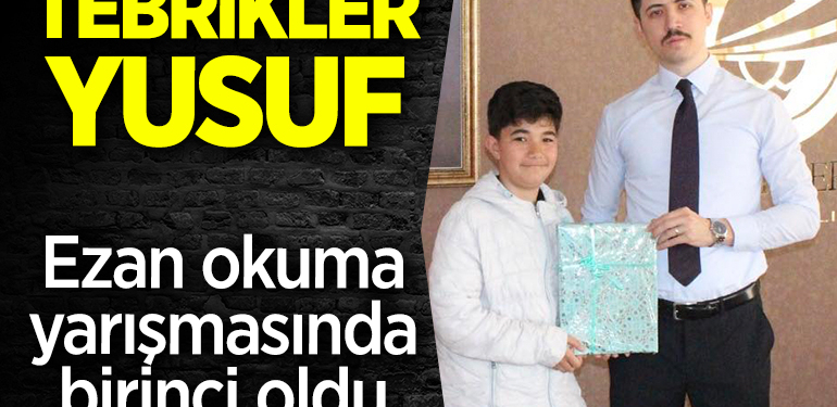 Yusuf Yavaş, Ezan okuma yarışmasında birinci oldu