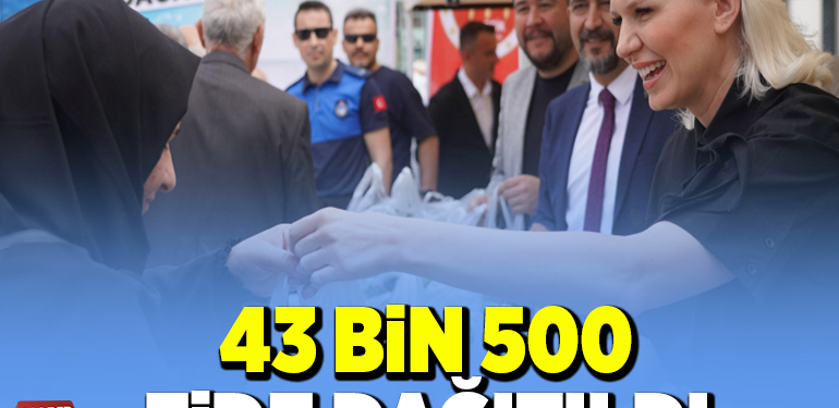 43 BİN 500 FİDE DAĞITILDI