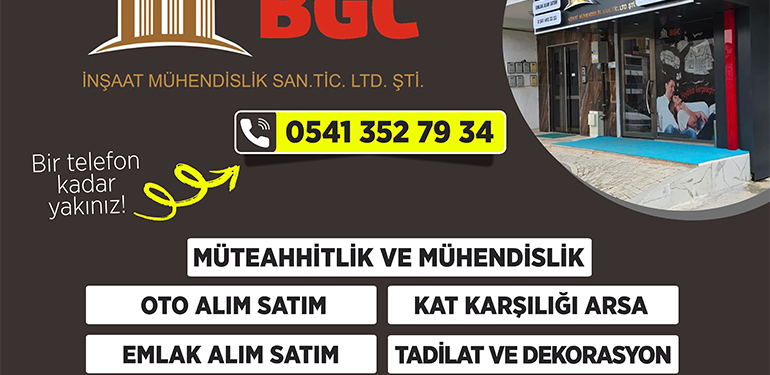 BGC İnşaat Mühendislik Bir Telefon Kadar Yakın…