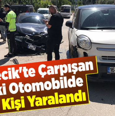 Bilecik'te Çarpışan 2 Otomobilde 2 Kişi Yaralandı
