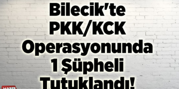 Bilecikte PKKKCK operasyonunda 1 şüpheli tutuklandı