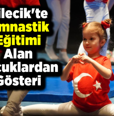 Bilecik'te jimnastik eğitimi alan çocuklardan gösteri