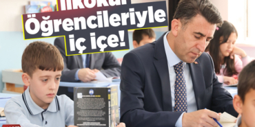 İlkokul öğrencileriyle iç içe!