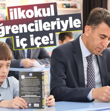 İlkokul öğrencileriyle iç içe!