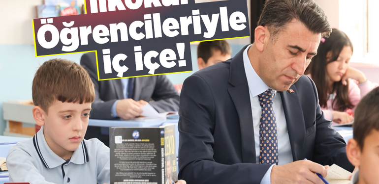 İlkokul öğrencileriyle iç içe!