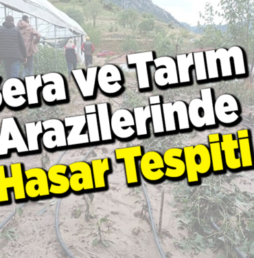 Sera ve tarım arazilerinde hasar tespiti