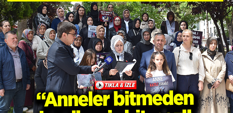 AK Parti Bilecik İl Kadın Kolları üyeleri, Filistinli anneler için toplandı