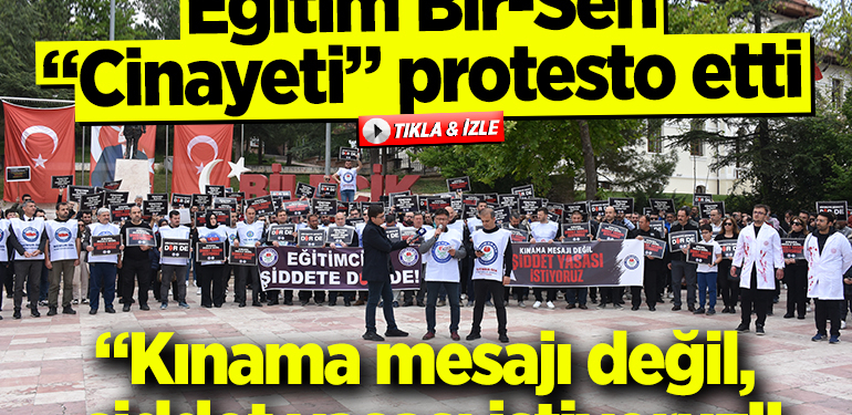 Eğitim Bir-Sen Bilecik’te “Cinayeti” protesto etti