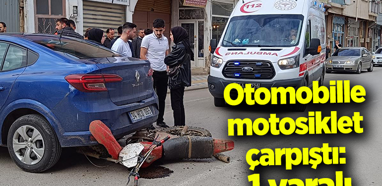 Bilecik’te otomobille motosiklet çarpıştı, 1 kişi yaralandı