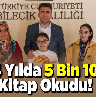 4 yılda 5 bin 10 kitap okudu!