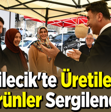 Bilecik'te Halk Eğitimi kurslarında üretilen ürünler sergilendi