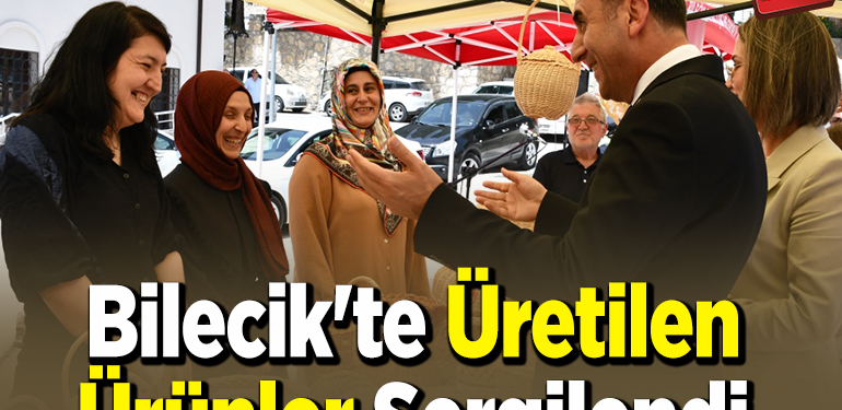 Bilecik’te Halk Eğitimi kurslarında üretilen ürünler sergilendi