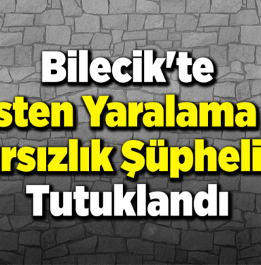 Bilecik'te kasten yaralama ve hırsızlık şüphelisi tutuklandı