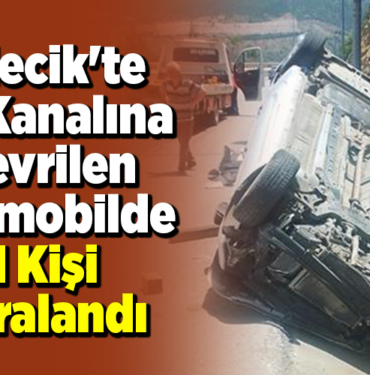 Bilecik'te su kanalına devrilen otomobilde 1 kişi yaralandı
