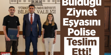 Bulduğu ziynet eşyasını polise teslim etti!