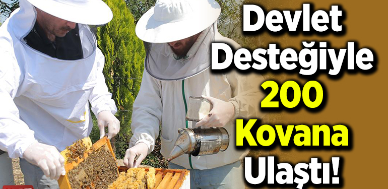 Babasının “tek oğul”la başladığı arıcılıkta devlet desteğiyle 200 kovana ulaştı