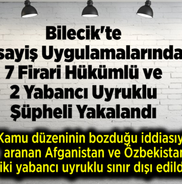 kamu düzeninin bozduğu iddiasıyla aranan Afganistan ve Özbekistan uyruklu iki yabancı uyruklu