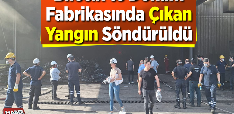 Bilecik’te döküm fabrikasında çıkan yangın söndürüldü