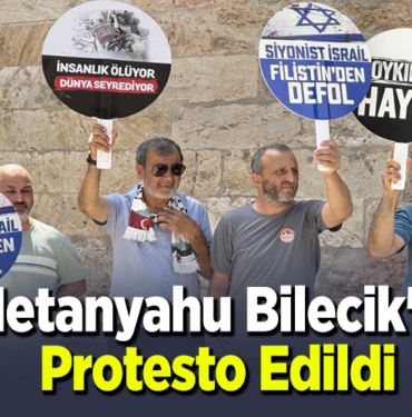 Netanyahu Bilecik'te protesto edildi