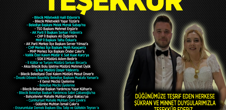 Enes & Mine Teşekkür