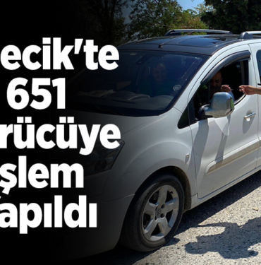 Bilecik'te 651 sürücüye işlem yapıldı
