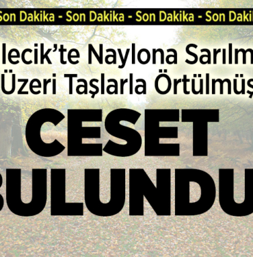 Bilecik’te naylona sarılmış, üzeri taşlarla örtülmüş ceset bulundu!