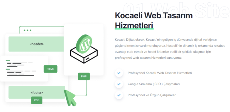 Kocaeli Dijital’de E-Ticaret Web Tasarımı