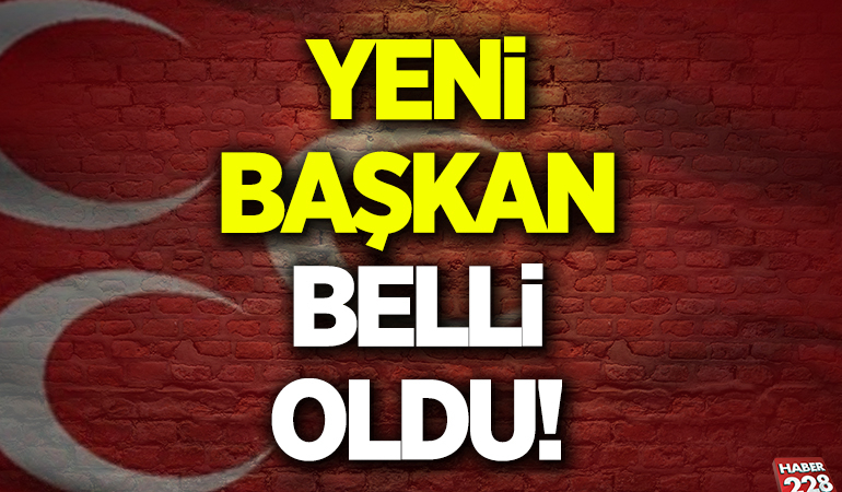 Yeni Başkan Belli oldu!