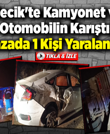 Bilecik'te kamyonet ve 2 otomobilin karıştığı kazada 1 kişi yaralandı