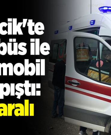 Bilecik'te minibüs ve otomobil çarpıştı 1 yaralı