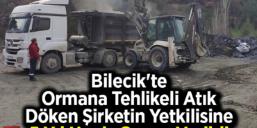 Bilecik'te ormana tehlikeli atık döken şirketin yetkilisine 5 yıl hapis cezası verildi