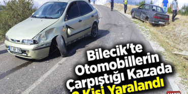 Bilecik'te otomobillerin çarpıştığı kazada 2 kişi yaralandı
