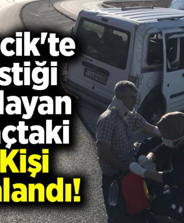 Bilecik'te seyir halinde lastiği patlayan araçtaki 4 kişi yaralandı